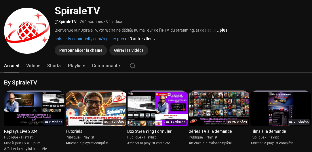 YouTube@SpiraleTV