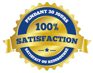 100% satisfait ou remboursé 30 jours